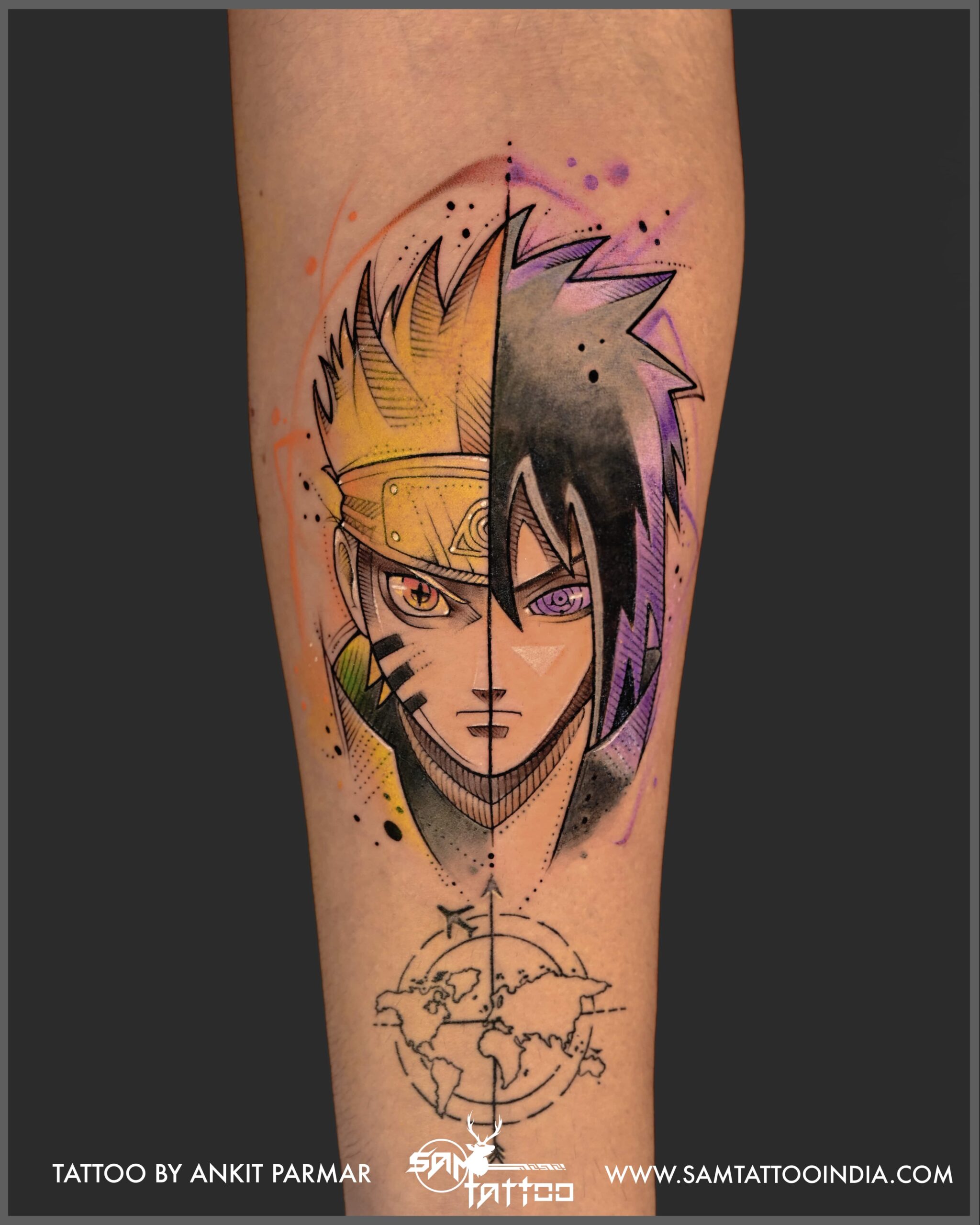 Design anime tattoo design for you by Jake_long | Fiverr