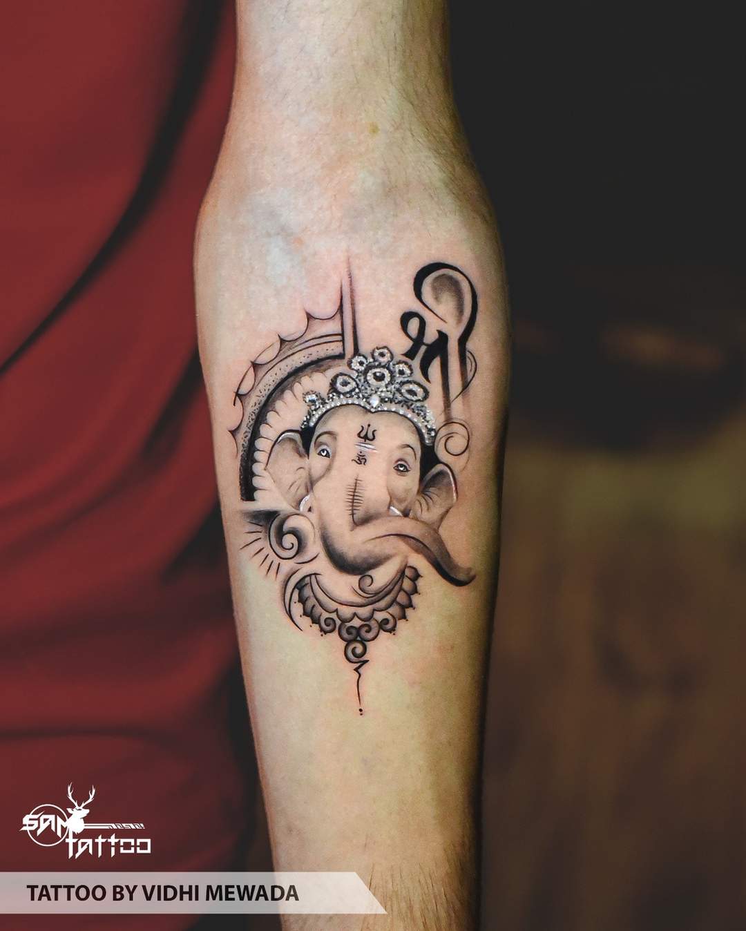 Ganesh Chaturthi Happy Ganesha Tattoo Design