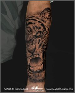 Realistic Tiger tattoo (2)