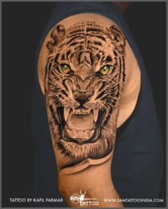 Realistic Tiger tattoo (4)