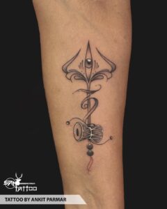 Trishul tattoo (7)