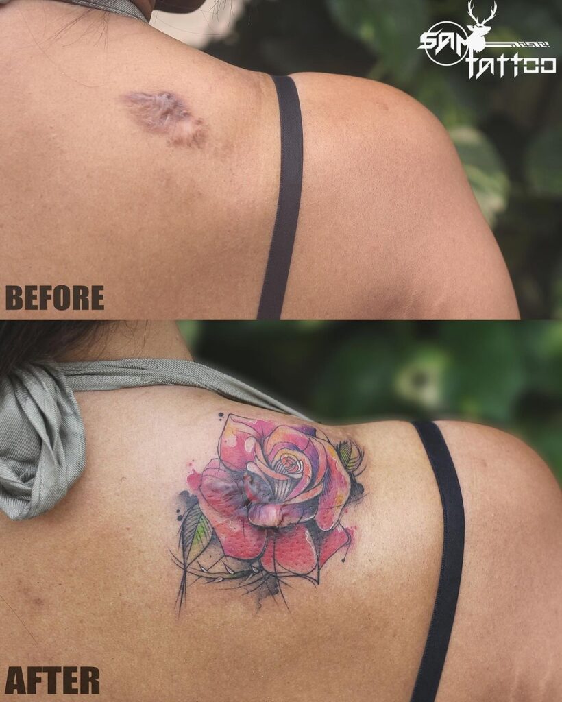 Best Cover Up Tattoo Artist  Cover Up Tattoo Designs On Hand - Sam Tattoo  India