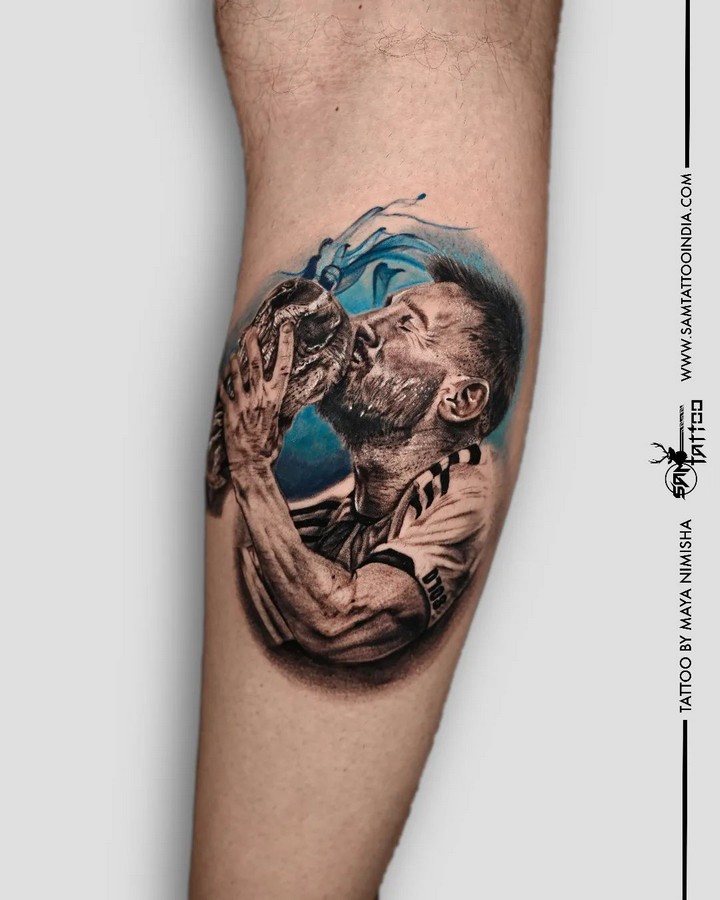 Baby portrait tattoo by Andre Cheko: TattooNOW