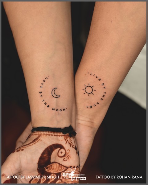 Couple Tattoo / Set of 9 Temporary Tattoo / Temporary Tattoo / Tattoo  /dainty Tattoo / Small Temporary Tattoo / Temporary Tattoo for Couple - Etsy