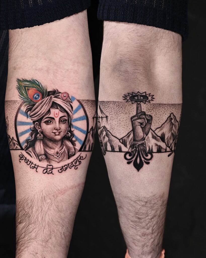 Krishna armband tattoo