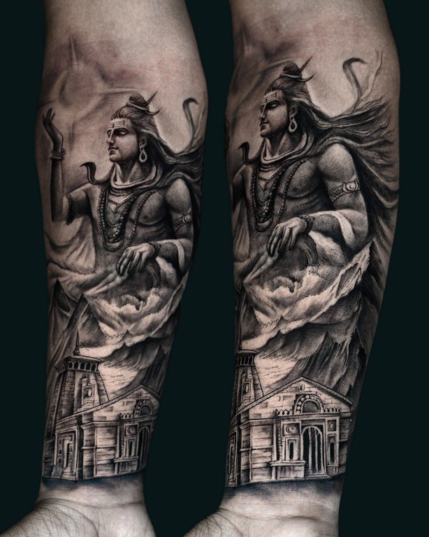 Angry Mahadev Tattoos